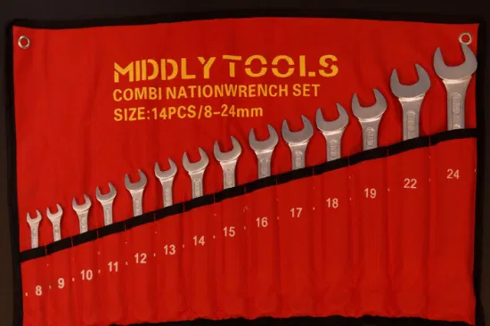 New Combination Wrench Set with Roll up Pouch