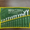 New Combination Wrench Set with Roll up Pouch