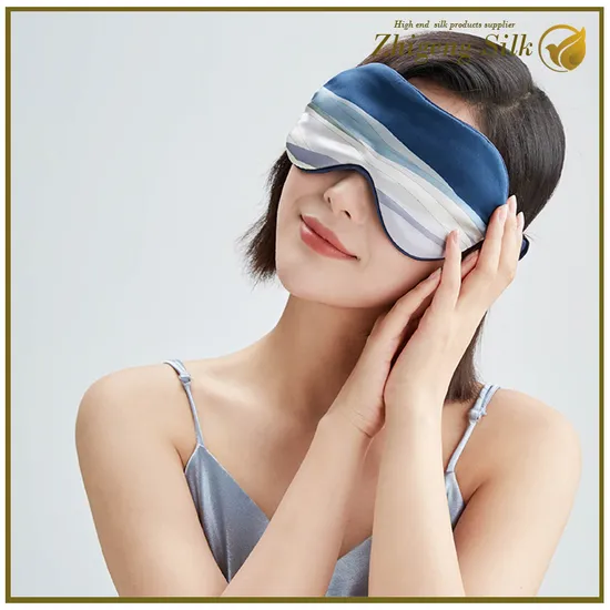 Bespoke Digital Print Silk Eye Mask for Women