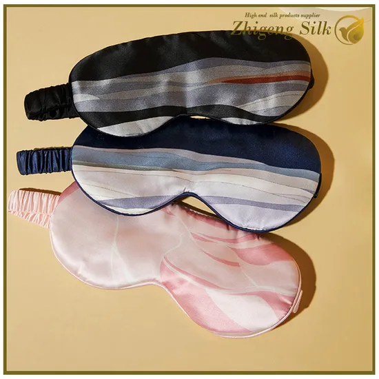 Bespoke Digital Print Silk Eye Mask for Women