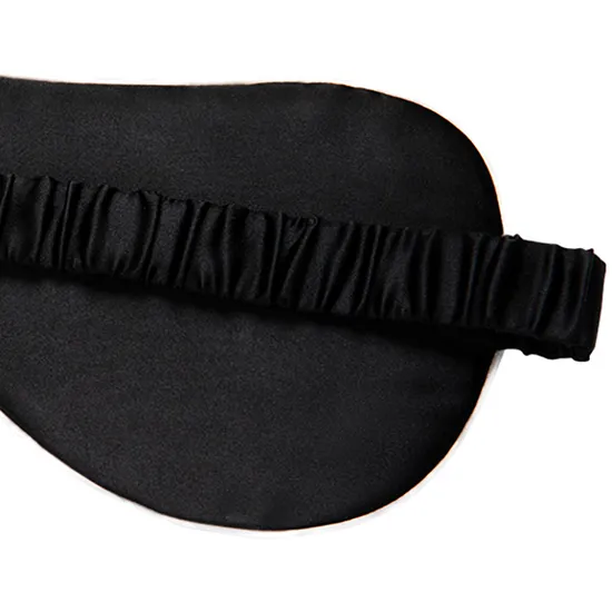 Bespoke Embroidery Pattern Mulberry Silk Eye Mask