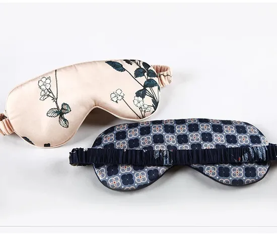 Classic Custom Design Printed Silk Eyemask China Hangzhou