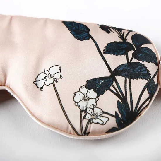 Classic Custom Design Printed Silk Eyemask China Hangzhou