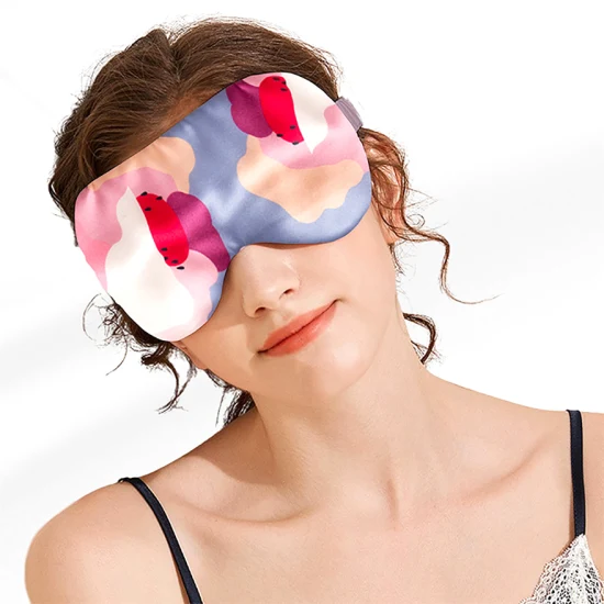 Custom Design Print Fashion Women′s Silk Eye Mask