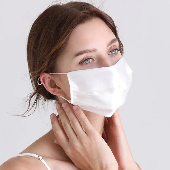 Custom Reusable 2layers Soft Breathable 100% Mulberry Silk Face Mask