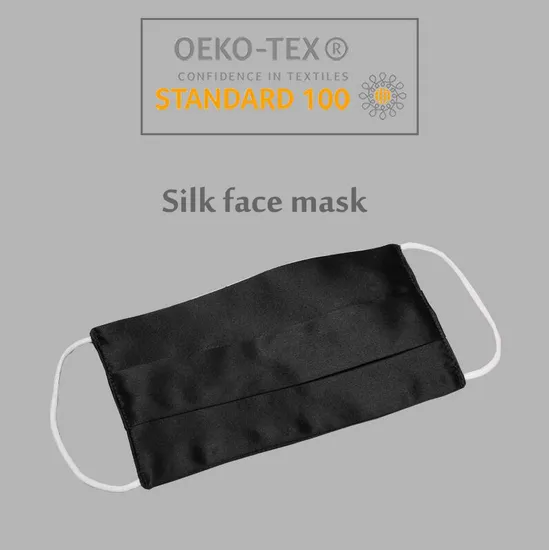 Custom Reusable 2layers Soft Breathable 100% Mulberry Silk Face Mask