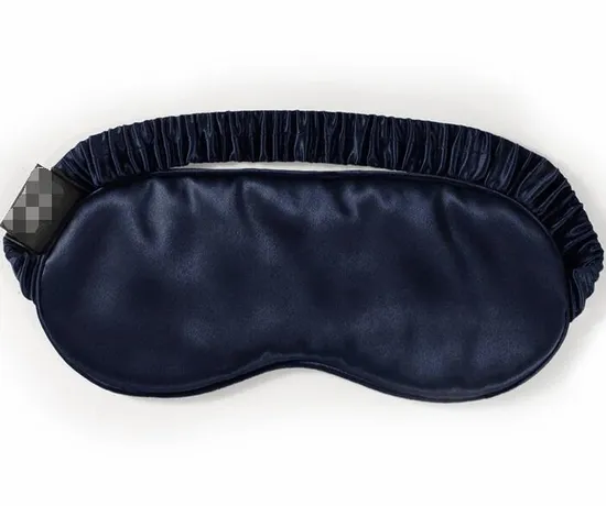 Custom Silk Eye Mask with Silk Drawstring Bag