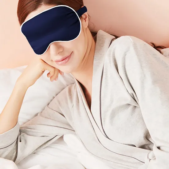 High Quality Plain Sleeping Silk Eye Mask