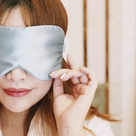 Solid Color 100% Silk Sleep Eye Mask Silk Blindfold