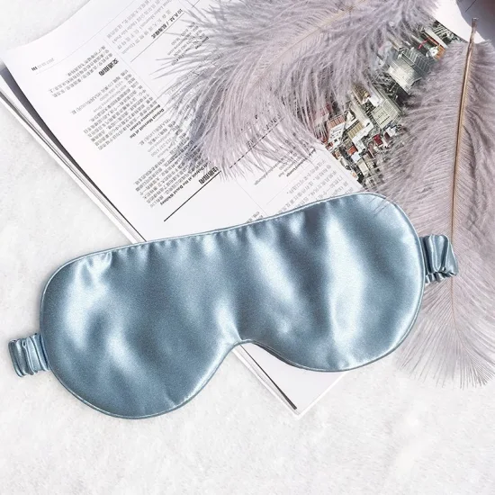 Solid Color 100% Silk Sleep Eye Mask Silk Blindfold