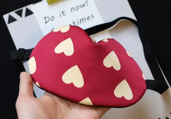 Sweet Heart Design Silk Eyemask