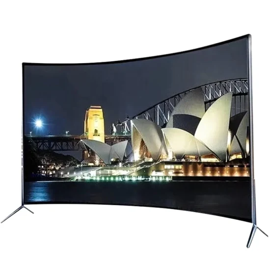 60 Inch Smart LED TV with Curved Screen and Straight Screen and High Resistant to Heavy Blows