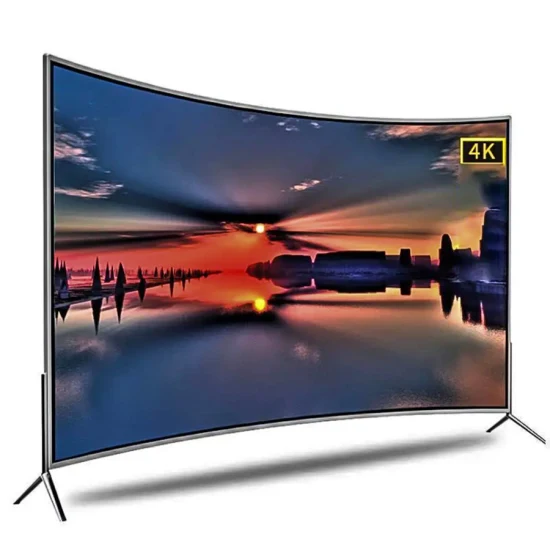 60 Inch Smart LED TV with Curved Screen and Straight Screen and High Resistant to Heavy Blows