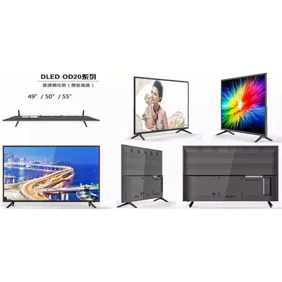 60 Inch Smart LED TV with Curved Screen and Straight Screen and High Resistant to Heavy Blows