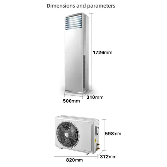 LED Floor Standing Air Conditioner with Side Arc Design for Home