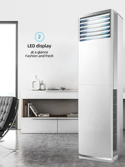 LED Floor Standing Air Conditioner with Side Arc Design for Home