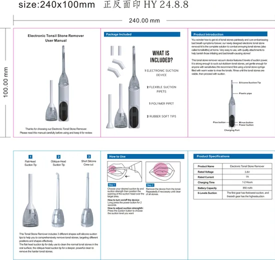 Manual Extractor Electric Remover Oral Cleaning Care Tool to Remove Stone Electronic Tonsil Stone Remover User