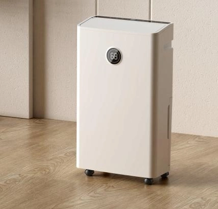 White Industrial Global Portable Air Dehumidifier for Basement, Home and Whole Room