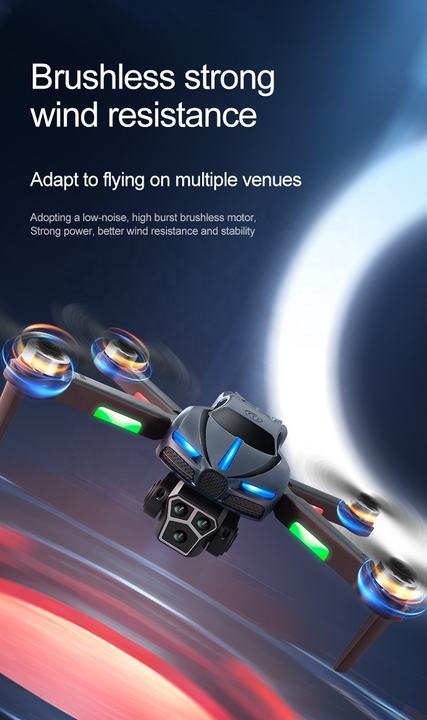 Beginner Drone M2 Obstacle Avoidance 3 Camera RC Drone Optical Flow Hover HD Wifi FPV LED Light Brushless Motor Quadcopter