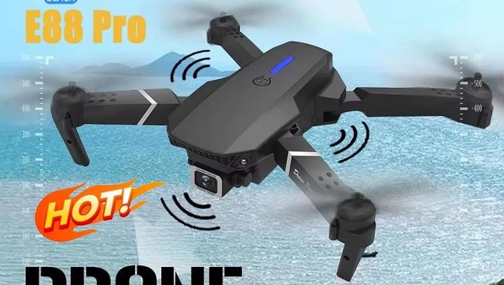 E88 RC Mini Drone 4K Camera Foldable Aerial Photography Quadcopter With Fixed Height And Stiff Remote Control Aircraft