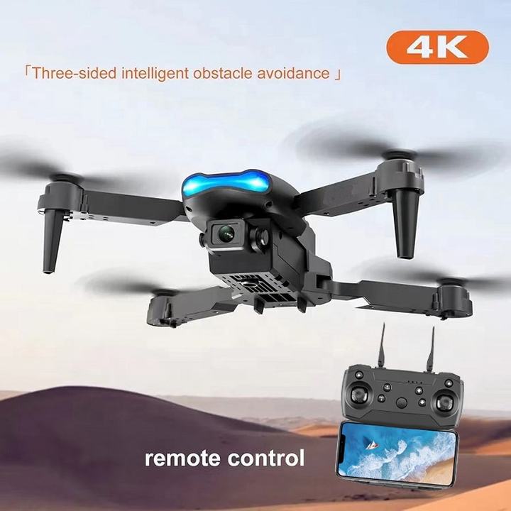 E99 Cheap Drone 4K Intelligent Three sided Obstacle Avoidance Beginner's Birthday Gift Radio-controlled Aircraft Drone