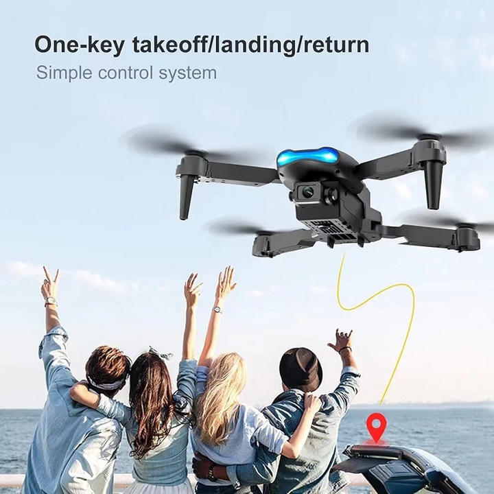 E99 Cheap Drone 4K Intelligent Three sided Obstacle Avoidance Beginner's Birthday Gift Radio-controlled Aircraft Drone