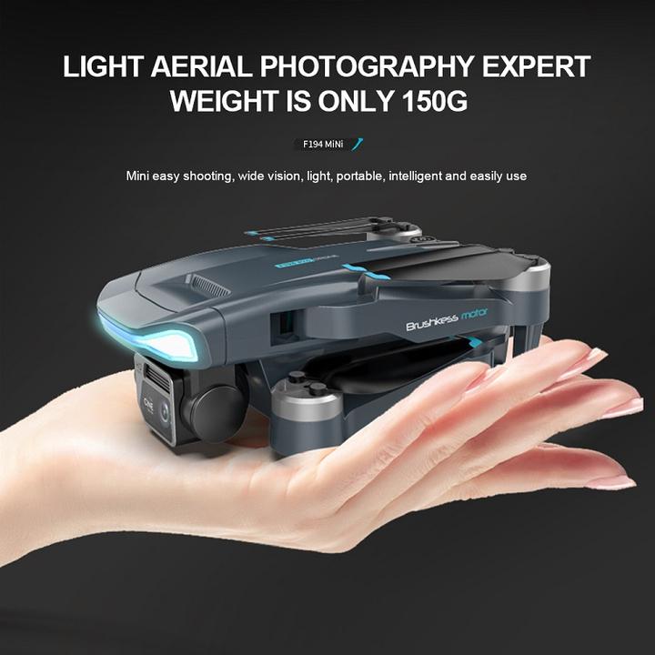 F194 Mini GPS Drone 4K HD Dual Camera Fixed Height Brushless 150G Body Weight 5G WIFI FPV Foldable Quadcopter RC Distancce 1000M Chinese Wholesale Supplier