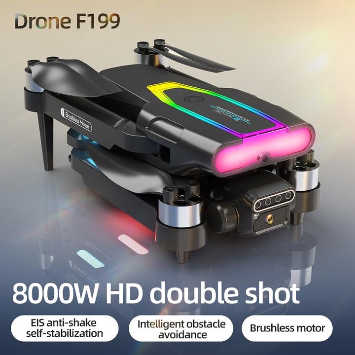 F199 Drone With Camera Mini 4K Wifi Fold Drone Brushless Optical Flow 100m Phone Control 2.4G FPV Gesture Outdoor Quadcopter