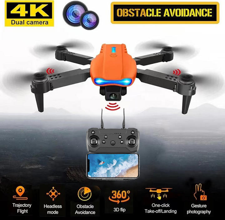 Hot Selling Drone E99 Pro HD 4k Dual Camera Remote Control Toy Mini Drone Brushless Machine 2.4GHz Wifi 3D RC Drone Foldable B2B Factory Pricing Processing