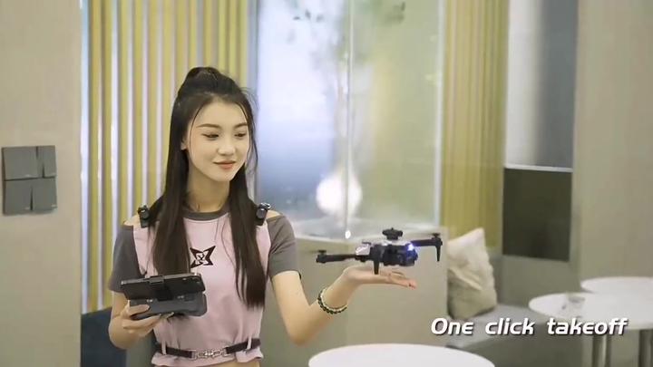 K10 Dual Camera Beginner Drone Consumer RC Mini Folding Drone WiFi Image Transfer Drone Rapid Production Solutions Manufacturer