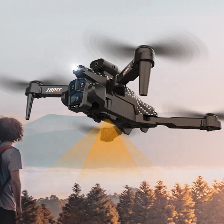 K10 MAX 4K Drone Obstacle Avoidance Remote Control Airplane Optical Flow Hovering Three Lens HD Aerial Photography Quadcopter Industrial Wholesale Pricing