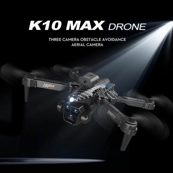 K10 MAX 4K Drone Obstacle Avoidance Remote Control Airplane Optical Flow Hovering Three Lens HD Aerial Photography Quadcopter Industrial Wholesale Pricing