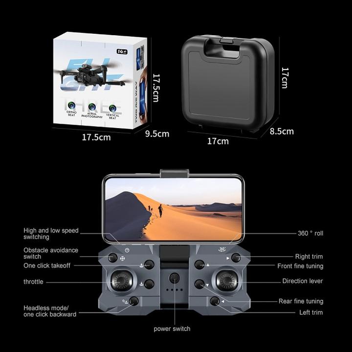 K10 MAX 4K Drone Obstacle Avoidance Remote Control Airplane Optical Flow Hovering Three Lens HD Aerial Photography Quadcopter Industrial Wholesale Pricing