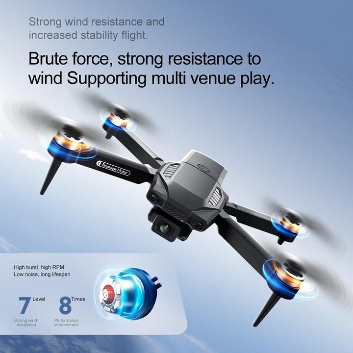 New F198 Optical Flow Positioning Brushless Dual Camera 480P Mini Smart Follow Drone UAV 2.4G Wifi Transmission RC Video Drones