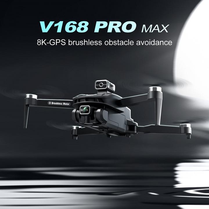 New GPS 5G Professional Drone V168 Double Camera 8K Pixel 5G Brushless Flow Obstacle Avoidance GPS Aerial Adult Drone Discount Factory Services