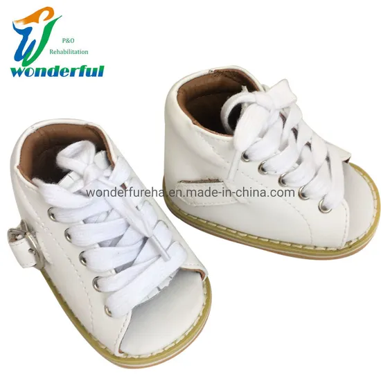 Corrective Medical Leather Kids Children Club Foot Orthopedic Baby Dennis Brown Shoes for Recover