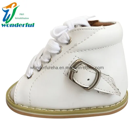 Corrective Medical Leather Kids Children Club Foot Orthopedic Baby Dennis Brown Shoes for Recover