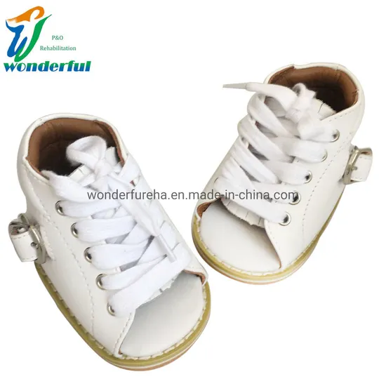 Corrective Medical Leather Kids Children Club Foot Orthopedic Baby Dennis Brown Shoes for Recover