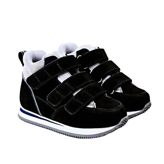 High Quality Medical Podiatrist Recommended Purple and Black Orthopedic Shoes for Children