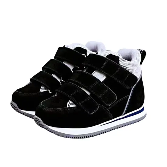 High Quality Medical Podiatrist Recommended Purple and Black Orthopedic Shoes for Children