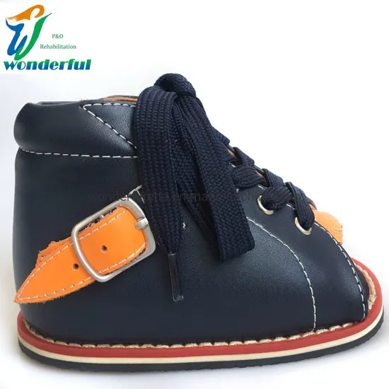 Medical Club Foot Shoes Dennis Brown Shoes Orthopedic Shoes with Splint