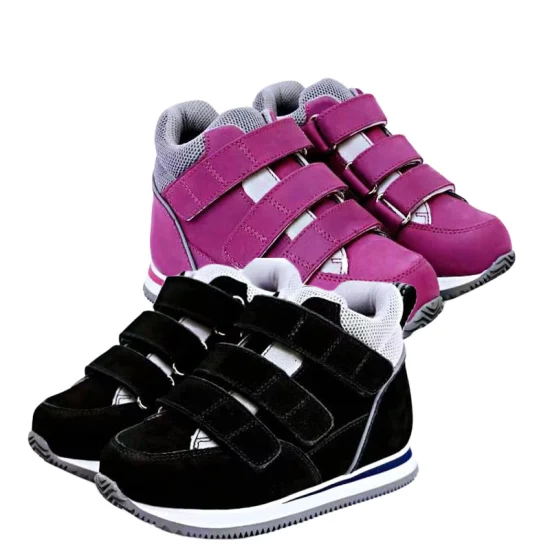 Medical Podiatrist Recommended Purple and Black Orthopedic Shoes for Children