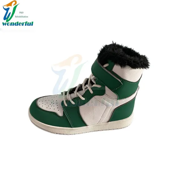 Podiatrist Recommended Blue Winter Warm Non-Slip Orthopedic Shoes Made in China