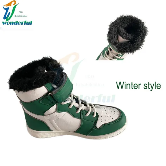 Podiatrist Recommended Blue Winter Warm Non-Slip Orthopedic Shoes for Children