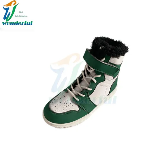 Podiatrist Recommended Blue Winter Warm Non-Slip Orthopedic Shoes Made in China