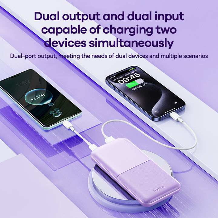 Remax New RPP-23 Mini slim Portable Power Banks Wireless rohs fast charging Battery Charger 10000Mah Power Bank Manufacturer and Supplier Solutions