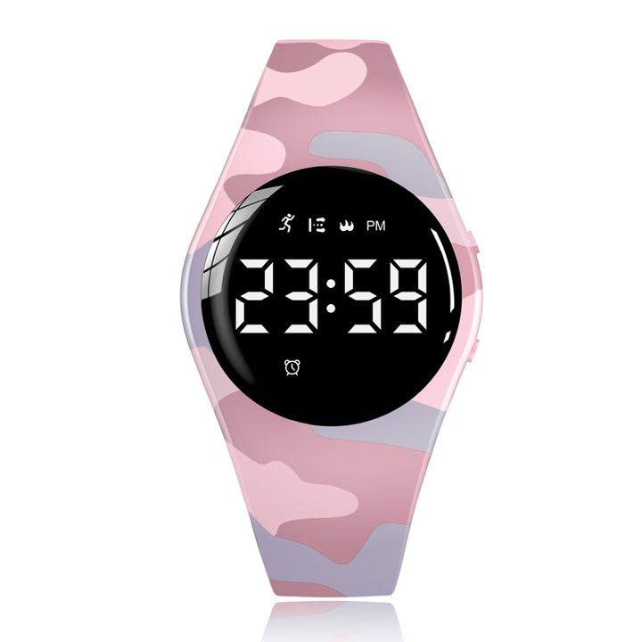 Custom cartoon led digital camouflage smart watches for boys and girls relojes inteligentes