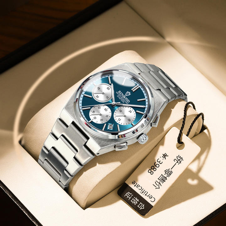 BINBOND 203 Mens Watches six-hand quartz watches chronograph watch luminous multi-functional fashion men's business quartz Clock Customized Manufacturing Solutions