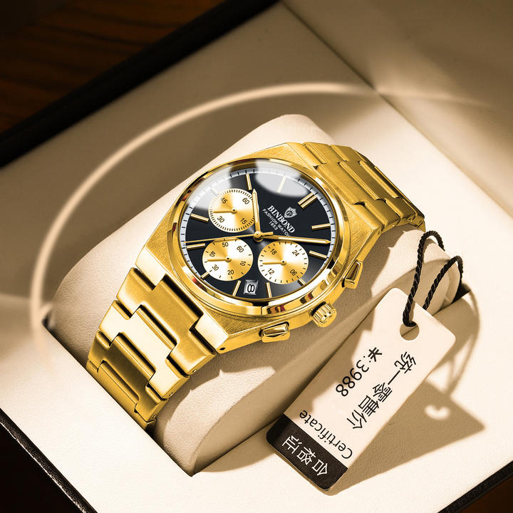 BINBOND 203 Mens Watches six-hand quartz watches chronograph watch luminous multi-functional fashion men's business quartz Clock Customized Manufacturing Solutions