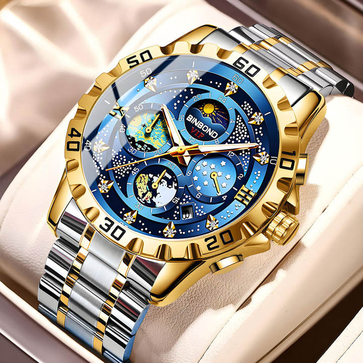 BINBOND 3225 Top Brand Luxury Fashion Watch Men Waterproof Week Date Clock Sport Watch Men Quartz Wristwatch Relogio Masculino Manufacturing Solutions